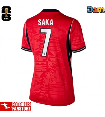 England Bukayo Saka #7 Bortatröja Dam VM 2026 Kortärmad
